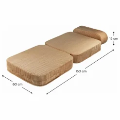 Enfant Wigiwama Chaises Enfant|Chauffeuse en velours côtelé |