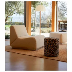 The Socialite Family Chauffeuse modulable Rotondo en tissu tramé |