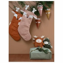 Enfant Fabelab Décoration De Fête|Chaussette de Noël faon en coton bio |