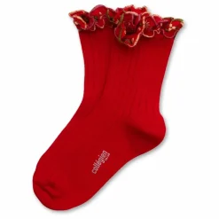 Enfant Collégien Chaussettes Anémone Fleuries |