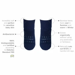 Online GOBABYGO Chaussettes Anti-Dérapantes Bambou | Bleu marine