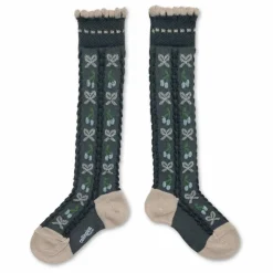 Enfant Collégien Chaussettes Cerise Nœuds |