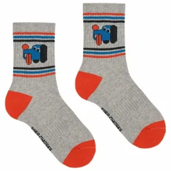 New Bobo Choses Chaussettes Chien Coton Bio | Gris chiné
