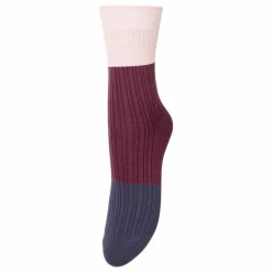 Becksöndergaard Chaussettes Colourblock Bam | Bordeaux