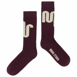 Main Story Chaussettes Coton Bio | Bordeaux Clearance