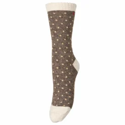 Becksöndergaard Chaussettes Dotted Wola Laine | Marron Hot