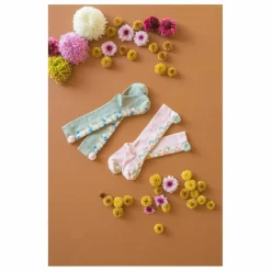 Louise Misha Chaussettes Hautes Chelie Fleurie | Rose pâle Sale