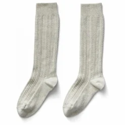 Hot Soor Ploom Chaussettes Hautes Pointelle | Ecru