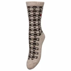 Becksöndergaard Chaussettes Heart Wola Laine | Beige Best