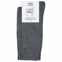 Homecore Chaussettes Laine-Rustique | Gris anthracite Discount