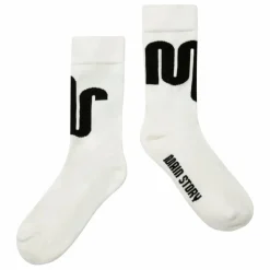 Main Story Chaussettes Logo | Blanc