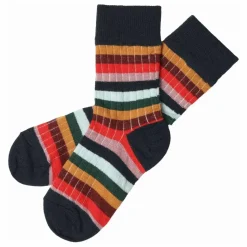 New FUB Chaussettes Rayées Laine | Bleu marine