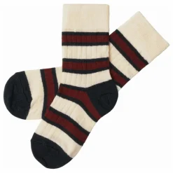 FUB Chaussettes Two-Tone Rayées Laine | Ecru Online