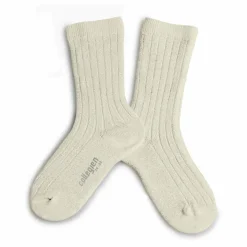 Collégien Chaussettes Victoire | Blanc cassé Clearance
