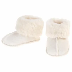 Best Alwero Chaussons Bébé Shearling | Crème
