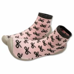 Collégien Chaussons Bows | Rose Clearance
