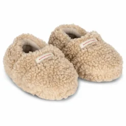 Sale Konges Sløjd Chaussons Façon Sherpa Globe | Beige