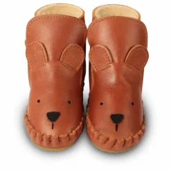 Donsje Chaussons Fourrés Ours Kapi | Cognac