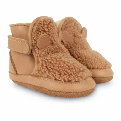 Donsje Chaussons|Chaussons Fourrés Richy Ours Brun |