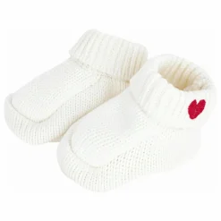 Petit Bateau Chaussons|Chaussons Maille Cœur Coton Bio |
