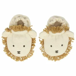 New Meri Meri Chaussons pour bébé Lion en coton bio | Naturel