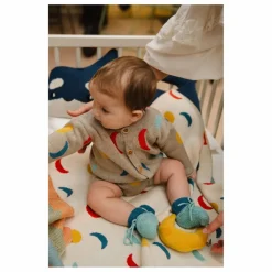 Bayiri Chaussons Starfish Coton Bio | Turquoise Best