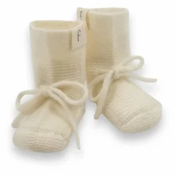 My Little Freckle Chaussons Tricot Coton Bio | Ivoire