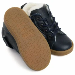 Lazare Chaussures Premiers Pas Fourrées Auguste | Bleu marine