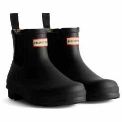 Hunter Chelsea Boots Original Tartan Caoutchouc | Noir New
