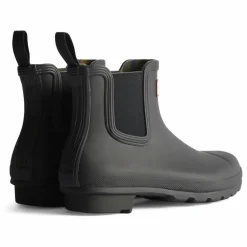 Hunter Chelsea Boots Original Tartan Caoutchouc | Noir New