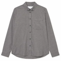 New Les Deux Chemise à Carreaux en Flannel Konrad | Blanc cassé