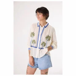 Sacrécoeur Chemise Ali Jungle Brodée | Ecru