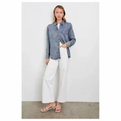 Rails Chemise Atticus | Mid Blue Clearance