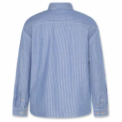 AO76 Chemise Bart Box Rayée | Bleu Clearance