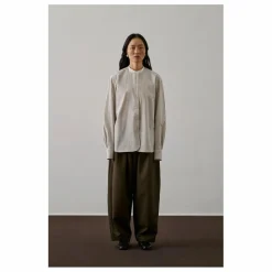 New Soeur Chemise Bermudes Rayée Coton Bio | Blanc cassé