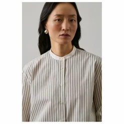 New Soeur Chemise Bermudes Rayée Coton Bio | Blanc cassé