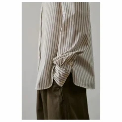 New Soeur Chemise Bermudes Rayée Coton Bio | Blanc cassé