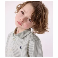 Petit Bateau Chemise Bresil Popeline Coton Bio | Sauge