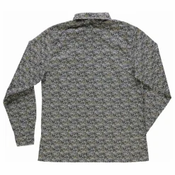 Poudre Organic Chemise Capucine Fleurie Voile de Coton - Collection Femme | Bleu Vert Discount