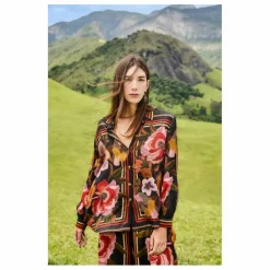 Femme Farm Rio Blouses, Chemises|Chemise Chenille Flowers |