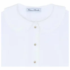 Tartine et Chocolat Chemise Col Claudine | Blanc Discount