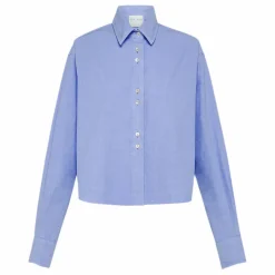 Femme Forte Forte Chemise Crop Popeline de Coton |