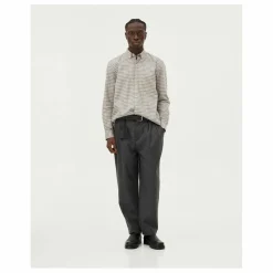 Outlet Noyoco Chemise Curtis Carreaux Coton Recyclé | Gris