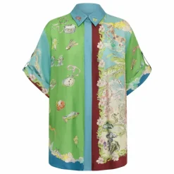 Alémais Chemise Daria Soie | Bleu