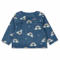 Konges Sløjd Chemise en Jean Magot Arc en Ciel Coton Bio | Bleu Hot