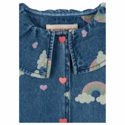 Konges Sløjd Chemise en Jean Magot Arc en Ciel Coton Bio | Bleu Hot