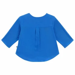 Online Arsène et Les Pipelettes Chemise Faustus Double Gaze de Coton | Cobalt