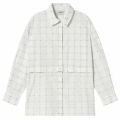 Thinking Mu Chemise Fuzz Nataly Coton Bio | Blanc Hot