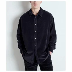 American Vintage Chemise Padow Velours | Carbone