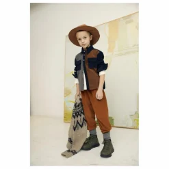 the new society Chemise Patchwork Lois Coton Bio | Bleu marine Hot